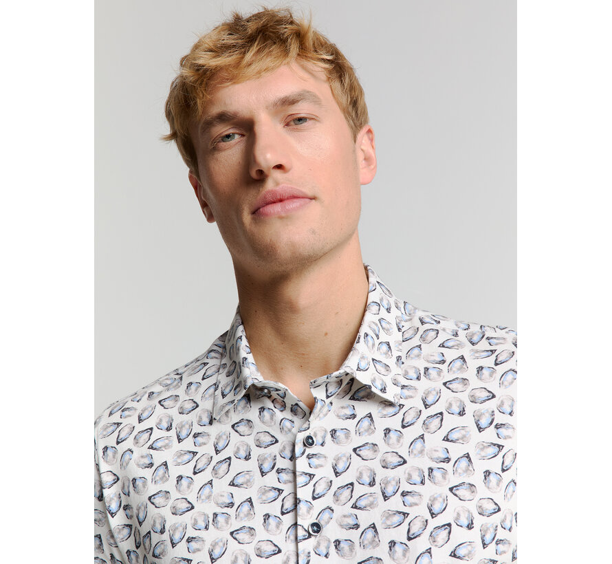 No Excess Shirt Short Sleeve Jersey Allover Printed Offwhite (28440414 - 011)