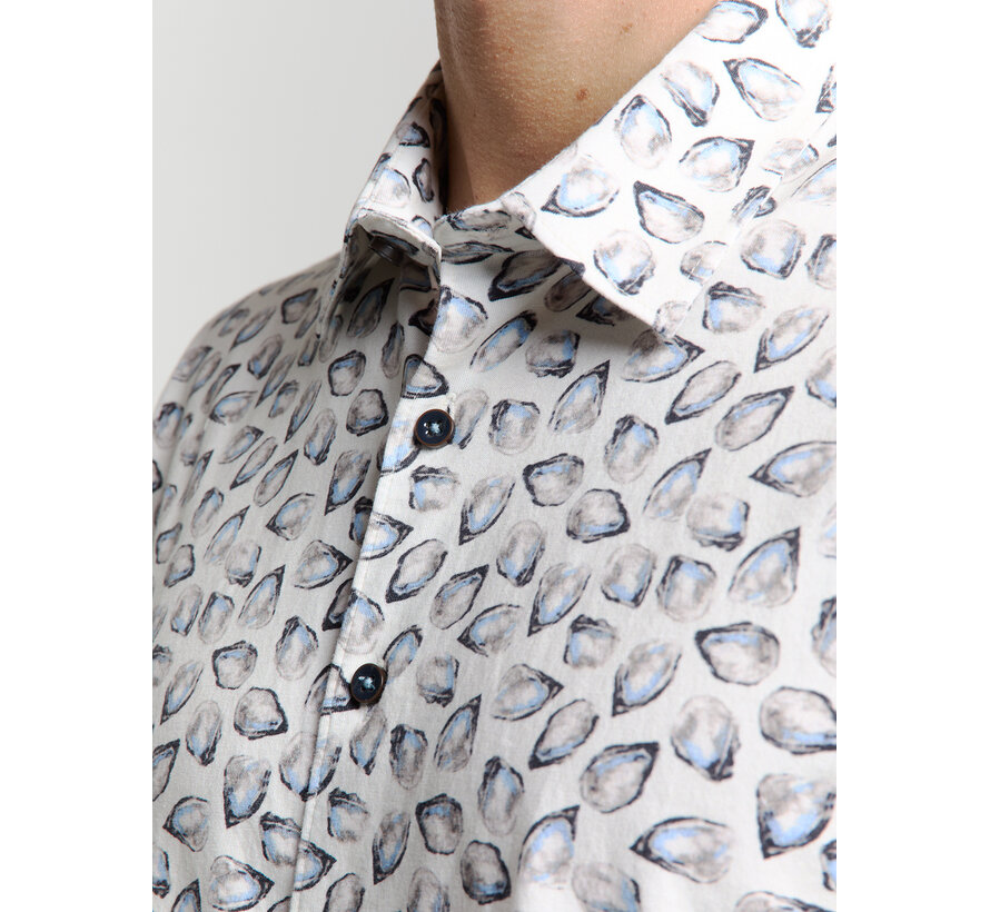 No Excess Shirt Short Sleeve Jersey Allover Printed Offwhite (28440414 - 011)