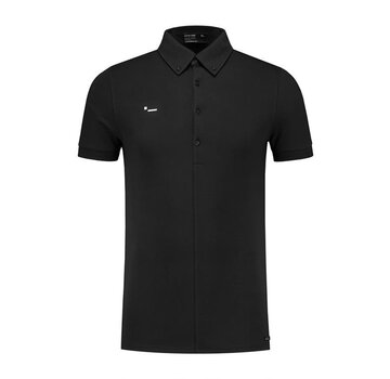 Morse Code Polo Alpha1 Jersey Stretch Black (102100)