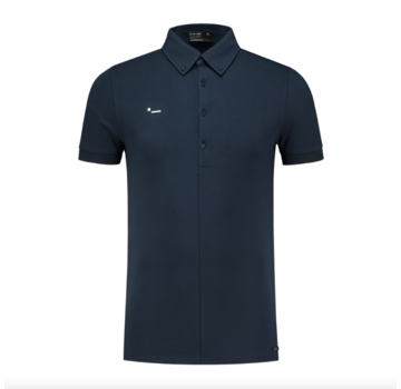 Morse Code Polo Alpha1 Jersey Stretch Dark Blue (10258)