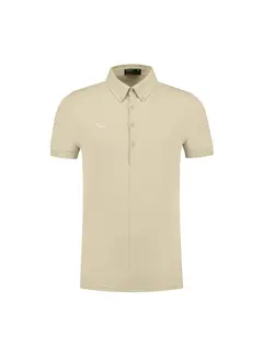 Morse Code Morse Code Polo Alpha1 Jersey Stretch Light Taupe (10271)