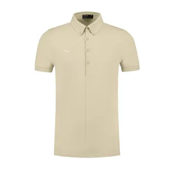 Morse Code Morse Code Polo Alpha1 Jersey Stretch Light Taupe (10271)