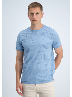 Gabbiano Gabbiano T-shirt All Over Jersey Silky Finish Allure Blue (1566115 NIK - 224)