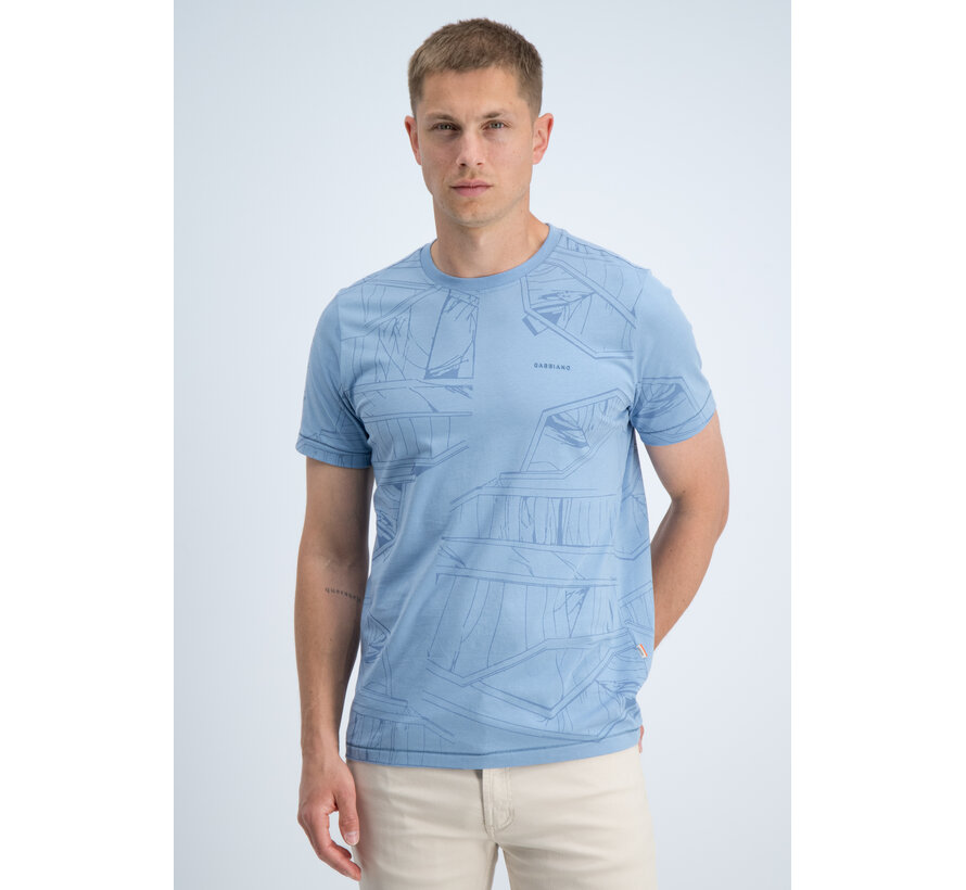 Gabbiano T-shirt All Over Jersey Silky Finish Allure Blue (1566115 NIK - 224)