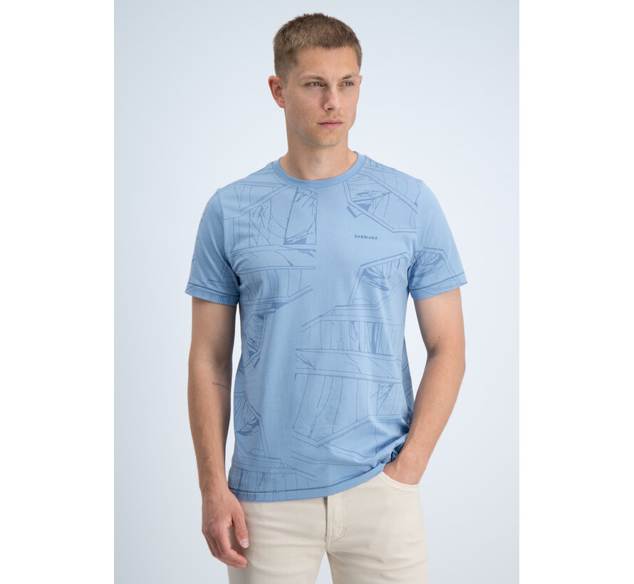 Gabbiano T-shirt All Over Jersey Silky Finish Allure Blue (1566115 NIK - 224)