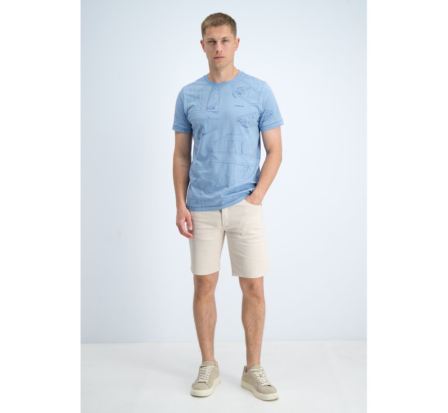 Gabbiano T-shirt All Over Jersey Silky Finish Allure Blue (1566115 NIK - 224)
