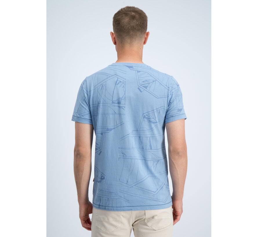Gabbiano T-shirt All Over Jersey Silky Finish Allure Blue (1566115 NIK - 224)