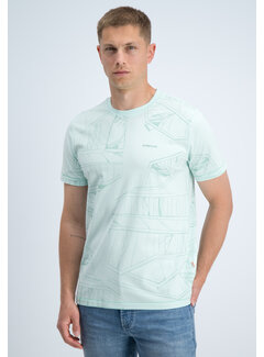 Gabbiano Gabbiano T-shirt All Over Jersey Silky Finish Bay Green (1566115 NIK - 2566)
