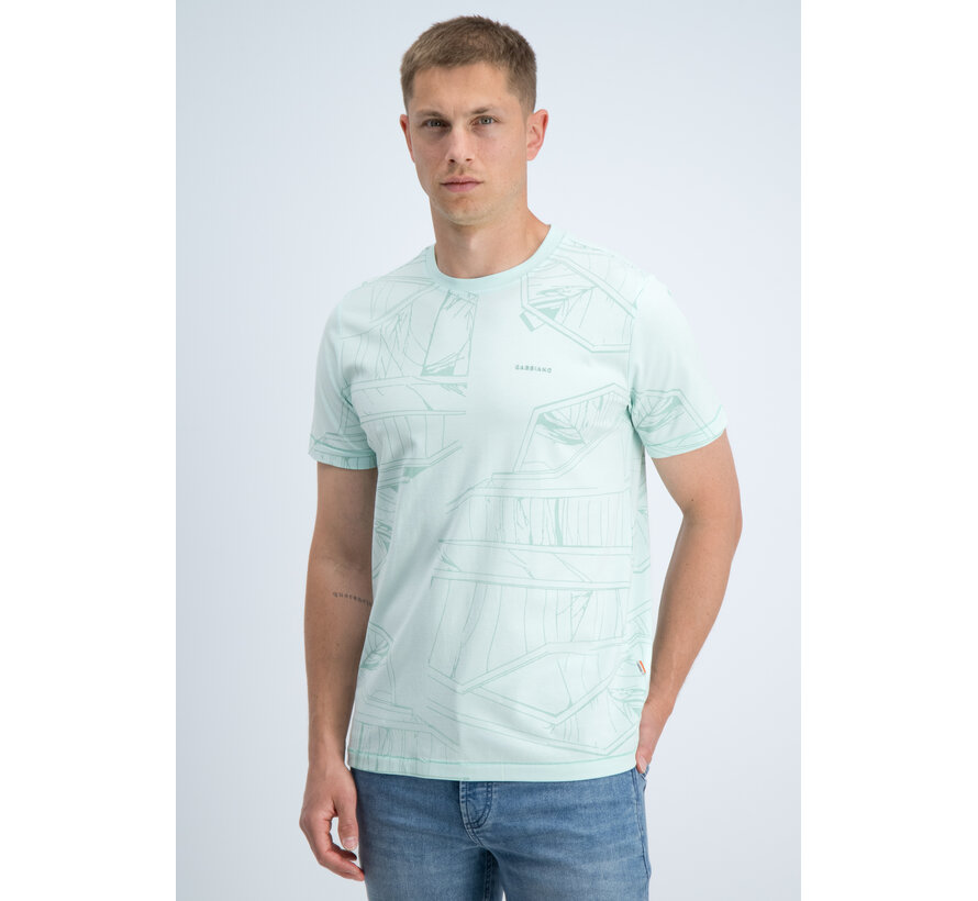 Gabbiano T-shirt All Over Jersey Silky Finish Bay Green (1566115 NIK - 2566)