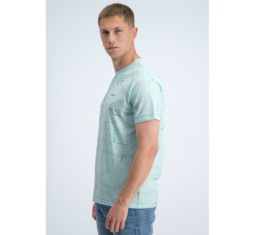 Gabbiano T-shirt All Over Jersey Silky Finish Bay Green (1566115 NIK - 2566)