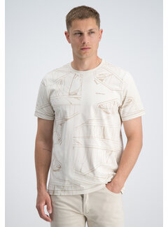 Gabbiano Gabbiano T-shirt All Over Jersey Silky Finish Dune Sand (1566115 NIK - 989)