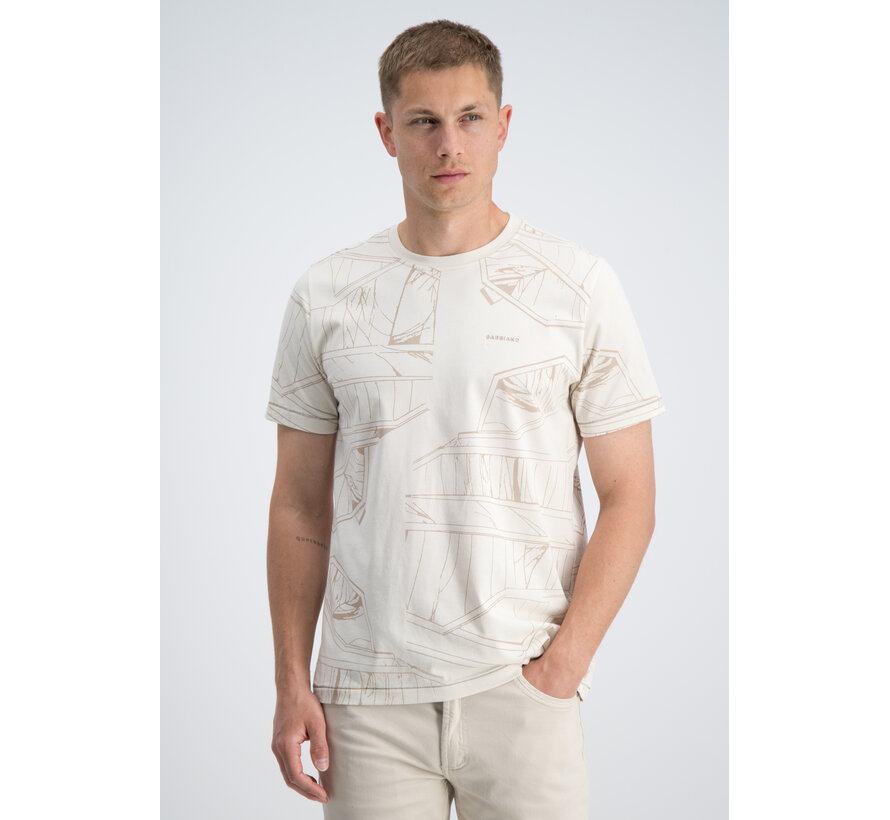 Gabbiano T-shirt All Over Jersey Silky Finish Dune Sand (1566115 NIK - 989)