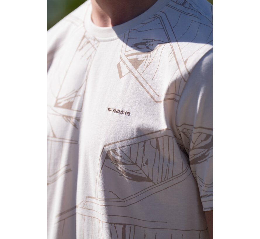 Gabbiano T-shirt All Over Jersey Silky Finish Dune Sand (1566115 NIK - 989)