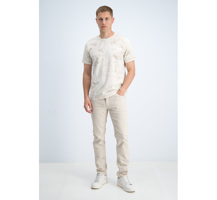 Gabbiano T-shirt All Over Jersey Silky Finish Dune Sand (1566115 NIK - 989)
