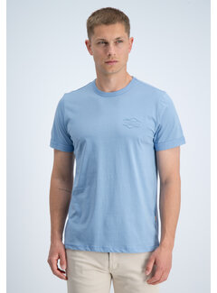 Gabbiano Gabbiano T-shirt Backprint Jersey Silky Finish Allure Blue (1566116 Zan - 224)
