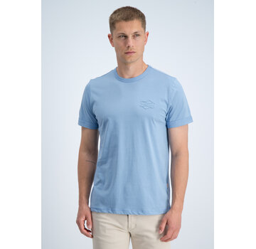 Gabbiano Gabbiano T-shirt Backprint Jersey Silky Finish Allure Blue (1566116 Zan - 224)