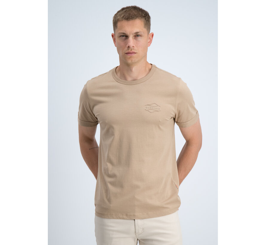 Gabbiano T-shirt Backprint Jersey Silky Finish Almond (1566116 Zan - 994)