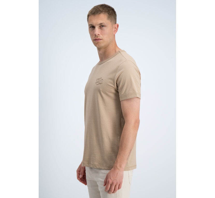 Gabbiano T-shirt Backprint Jersey Silky Finish Almond (1566116 Zan - 994)