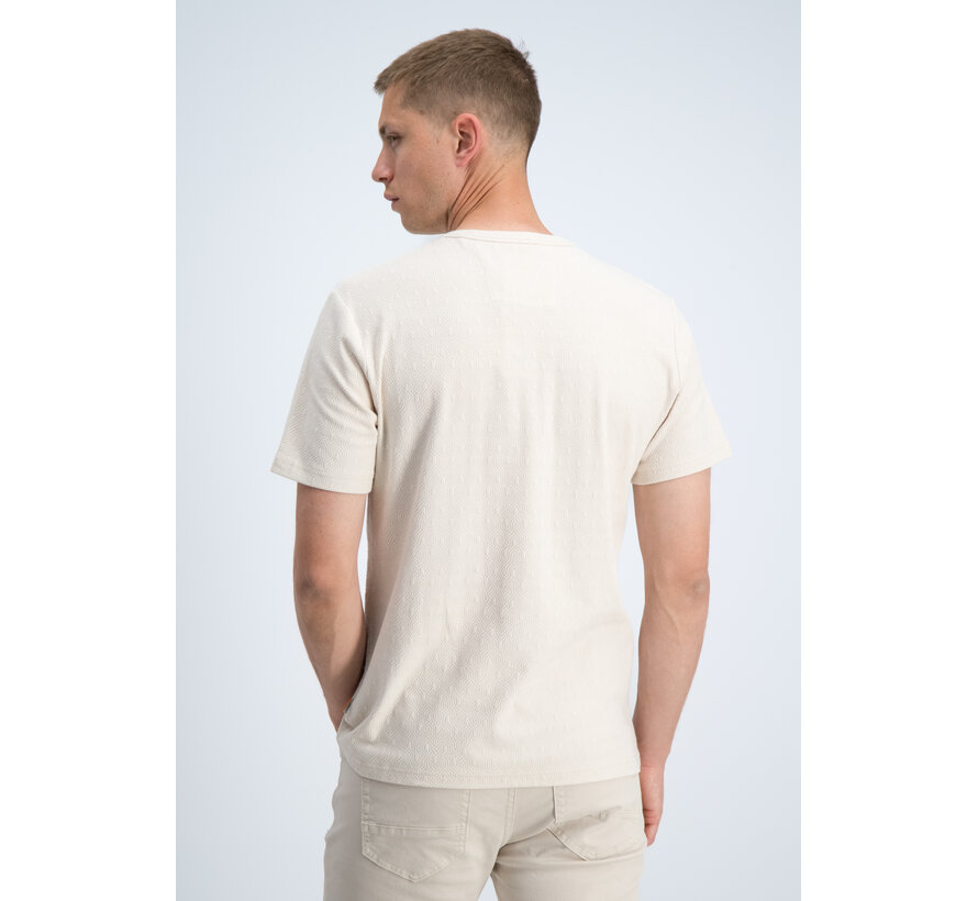 Gabbiano T-shirt Chest Logo Jacquard Jersey Dune Sand (1566117 TIM - 989)