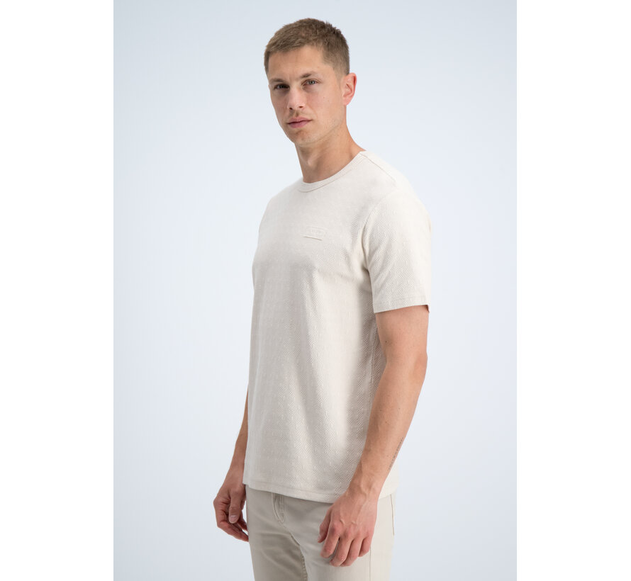 Gabbiano T-shirt Chest Logo Jacquard Jersey Dune Sand (1566117 TIM - 989)