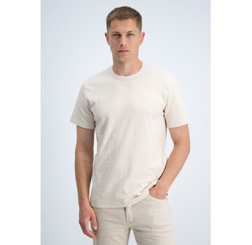 Gabbiano T-shirt Chest Logo Jacquard Jersey Dune Sand (1566117 TIM - 989)
