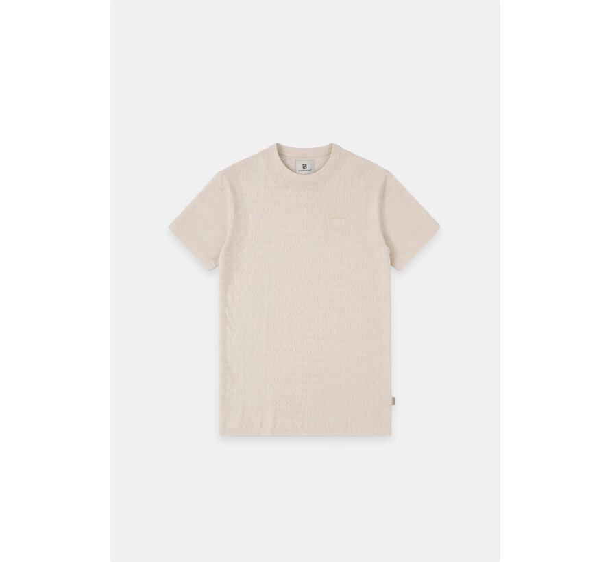 Gabbiano T-shirt Chest Logo Jacquard Jersey Dune Sand (1566117 TIM - 989)