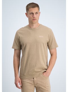 Gabbiano Gabbiano T-shirt Chest Logo Jacquard Jersey Almond (1566117 TIM - 994)