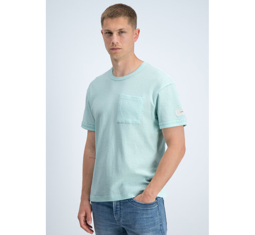 Gabbiano T-shirt pocket Jacquard Jersey Bay Green (1566118 MAKS - 2566)