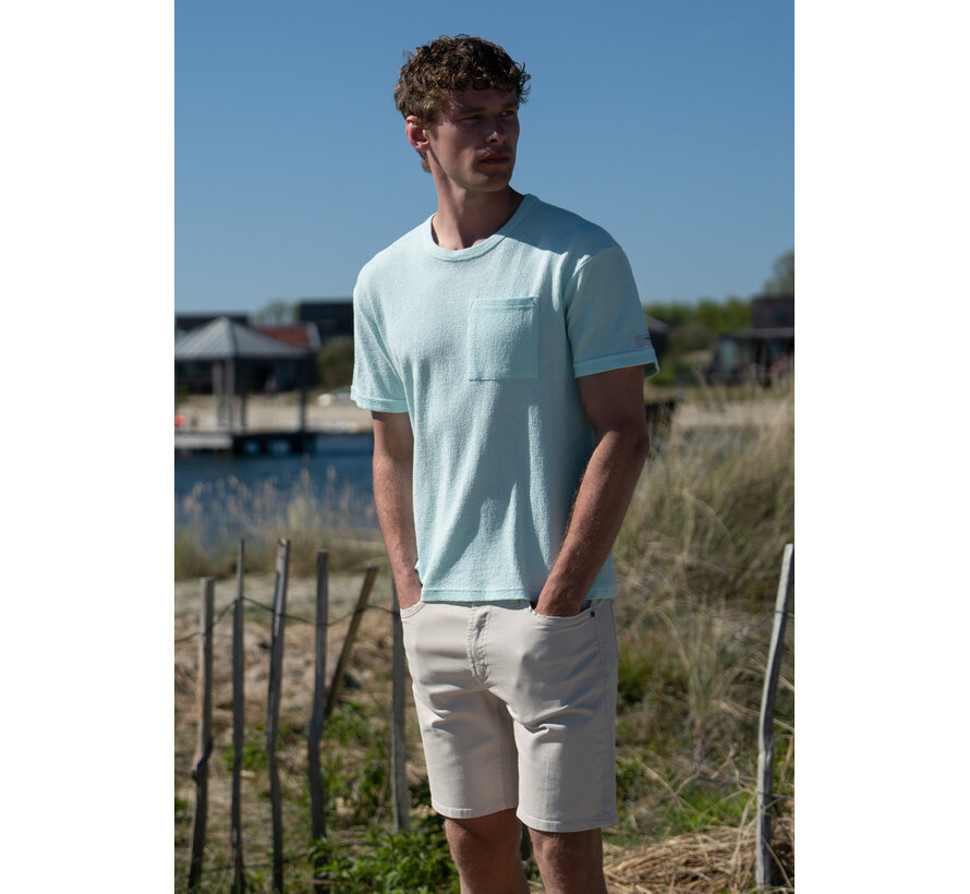 Gabbiano T-shirt pocket Jacquard Jersey Bay Green (1566118 MAKS - 2566)