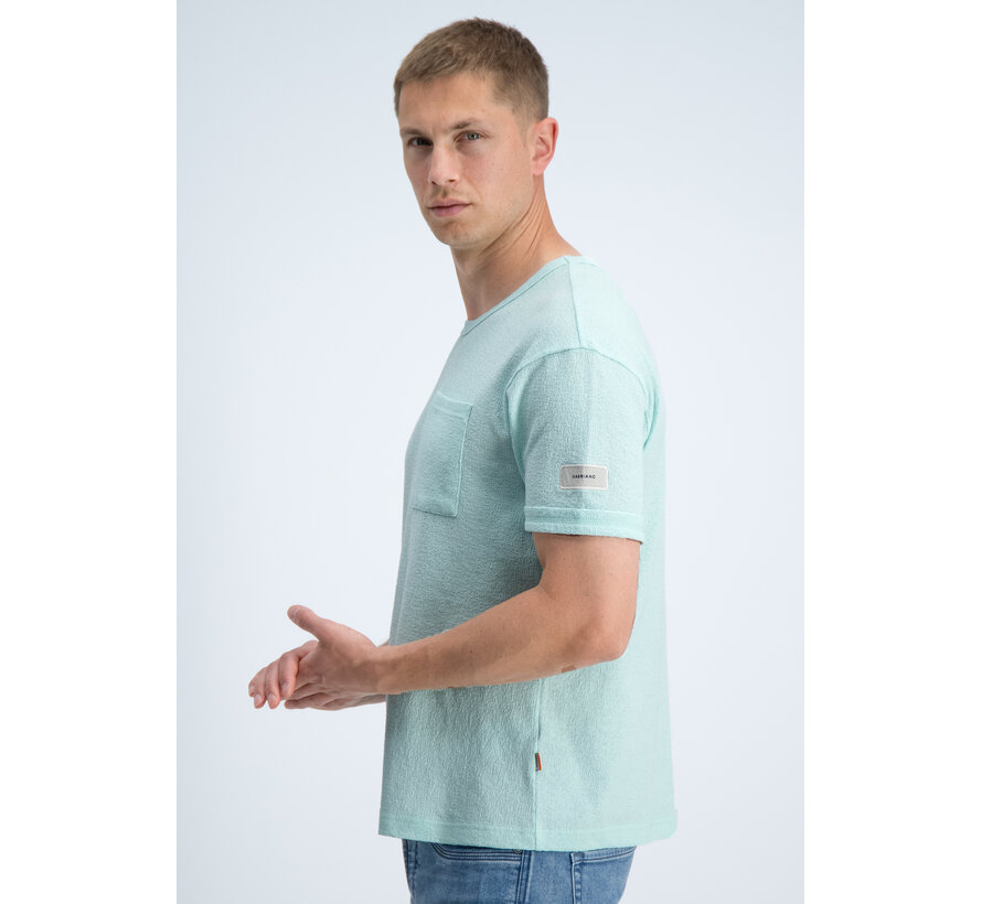 Gabbiano T-shirt pocket Jacquard Jersey Bay Green (1566118 MAKS - 2566)