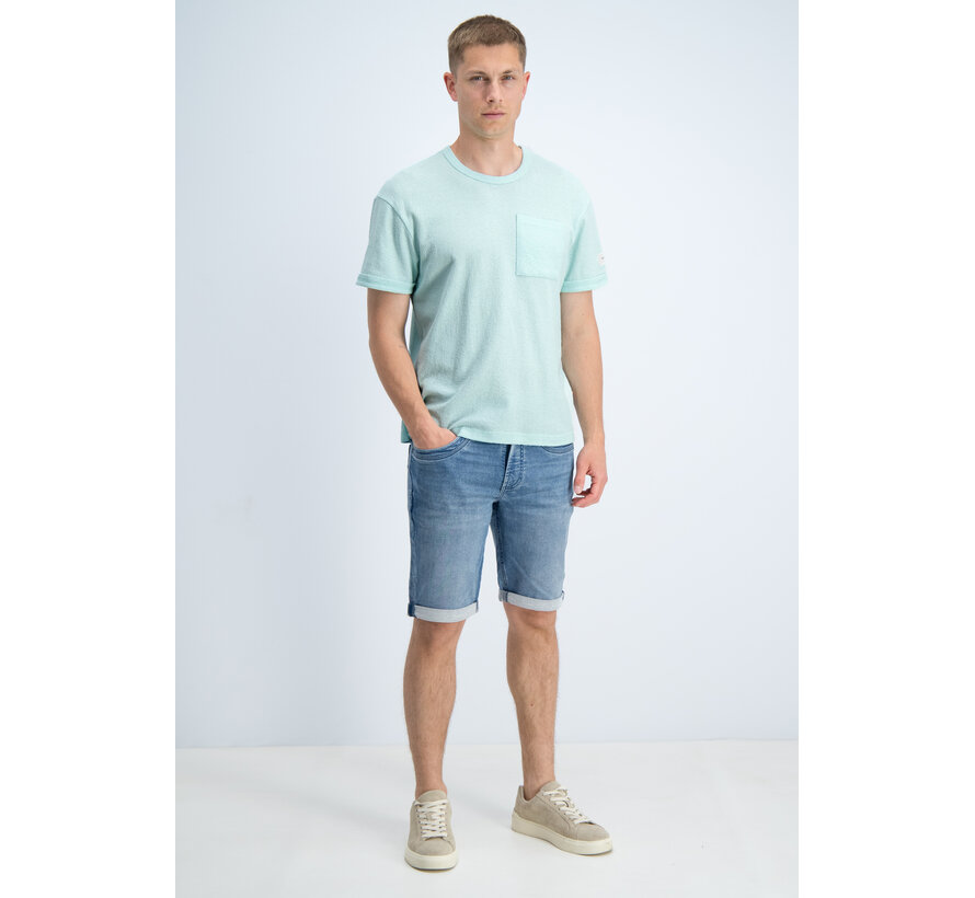 Gabbiano T-shirt pocket Jacquard Jersey Bay Green (1566118 MAKS - 2566)