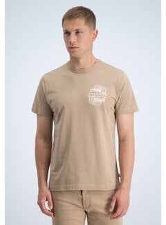 Gabbiano Gabbiano T-shirt Embroidery Print Jersey Silky Finish Almond (1566121 RIKO - 994)