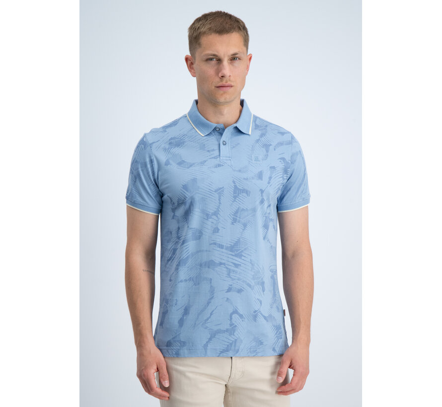 Gabbiano Polo all Over Jersey Silky Finish Allure Blue (2366218 LOVRO - 224)