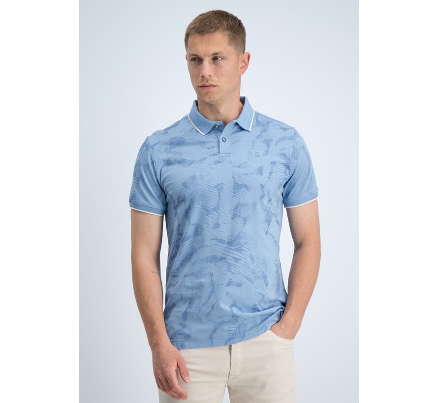 Gabbiano Polo all Over Jersey Silky Finish Allure Blue (2366218 LOVRO - 224)