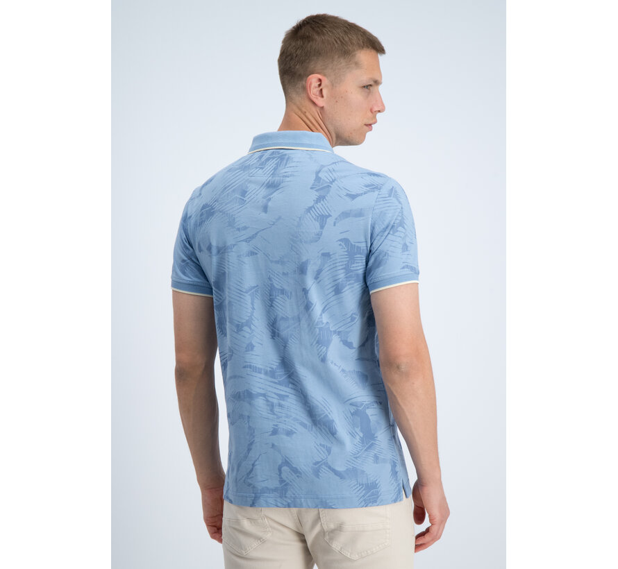 Gabbiano Polo all Over Jersey Silky Finish Allure Blue (2366218 LOVRO - 224)