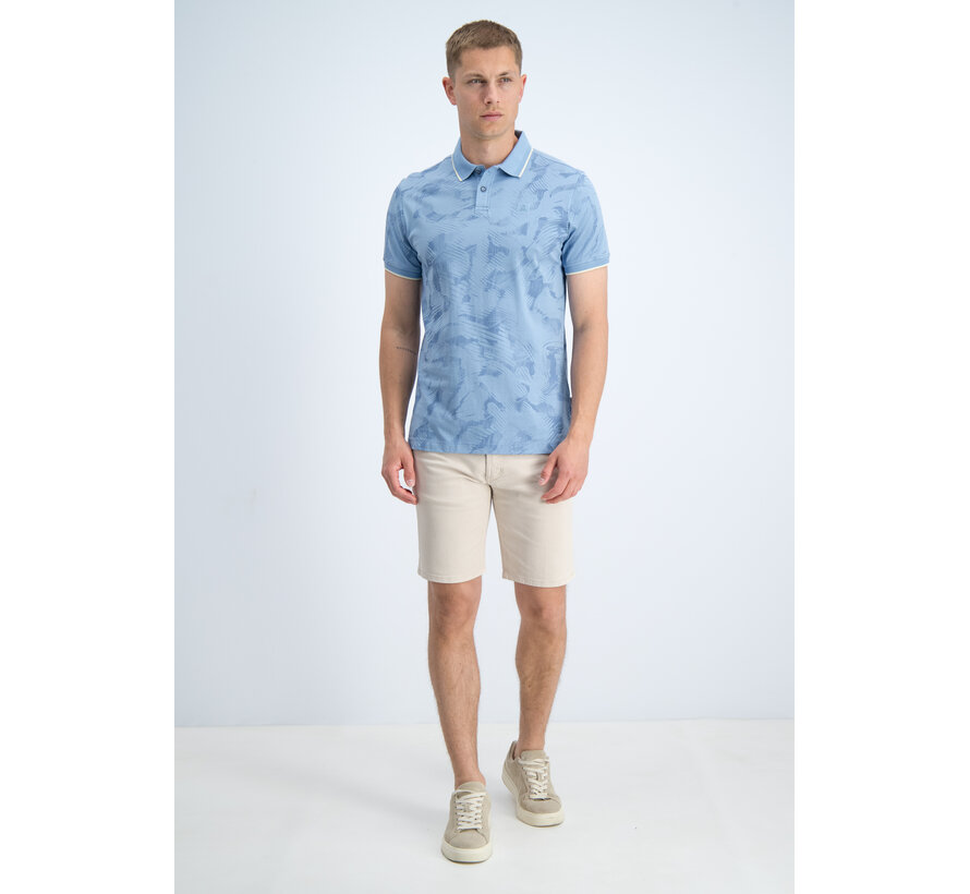 Gabbiano Polo all Over Jersey Silky Finish Allure Blue (2366218 LOVRO - 224)