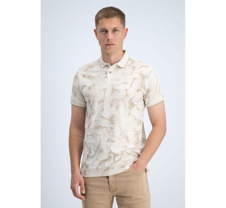 Gabbiano Polo all over Jersey Silky Finish Dune Sand (2366218 LOVRO - 989)