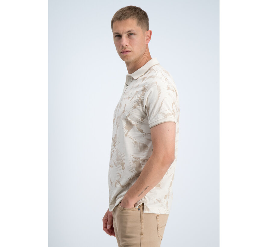 Gabbiano Polo all over Jersey Silky Finish Dune Sand (2366218 LOVRO - 989)