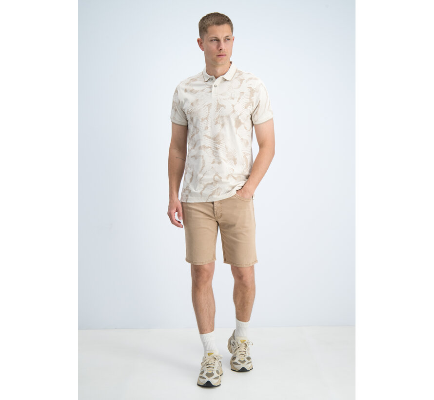 Gabbiano Polo all over Jersey Silky Finish Dune Sand (2366218 LOVRO - 989)