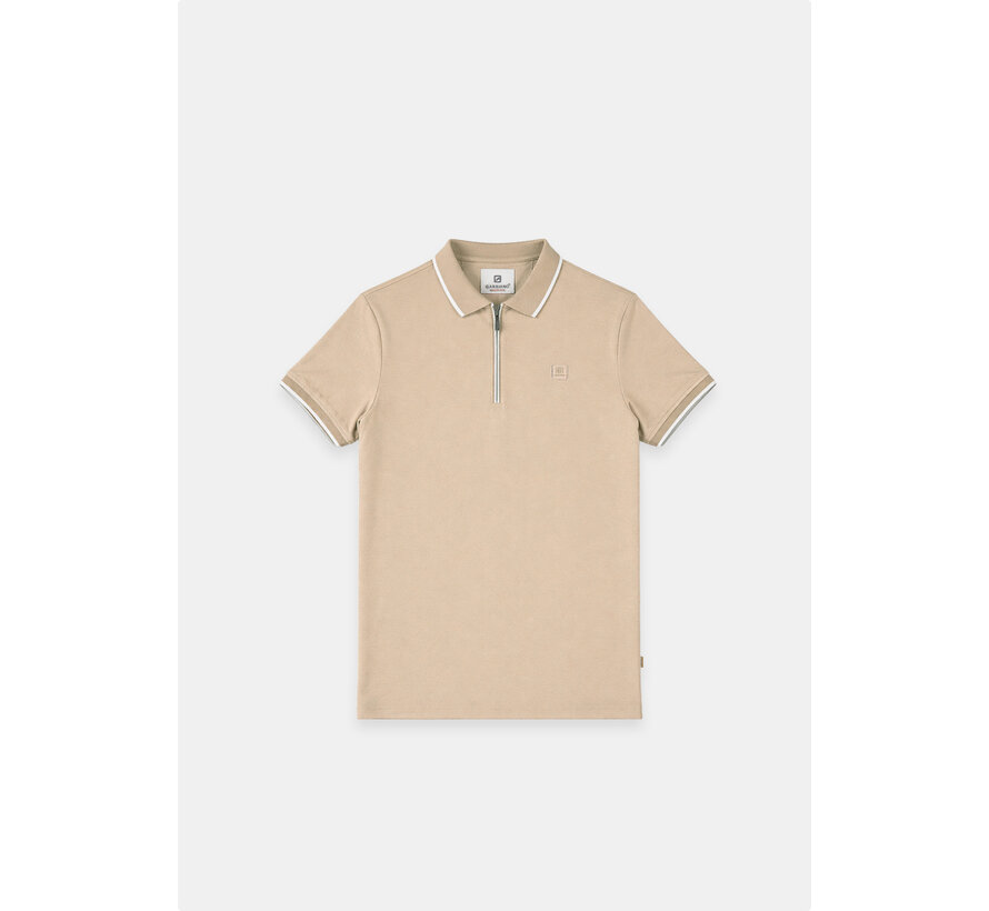 Gabbiano Polo Zipper Jersey Almond (2366219 LANCE - 994)