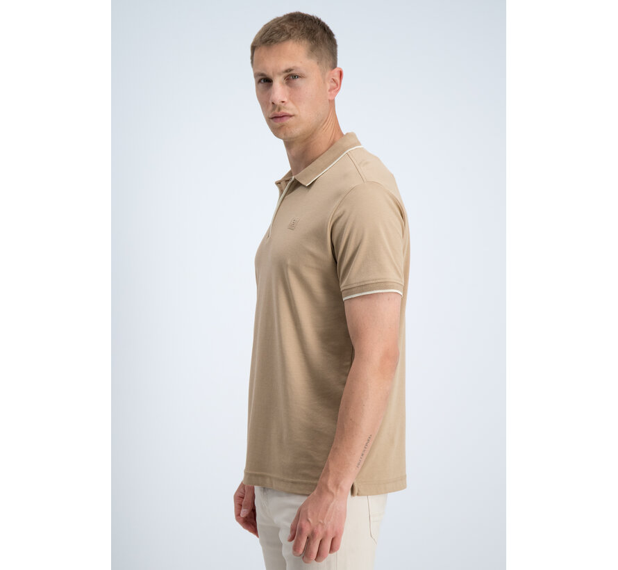 Gabbiano Polo Zipper Jersey Almond (2366219 LANCE - 994)