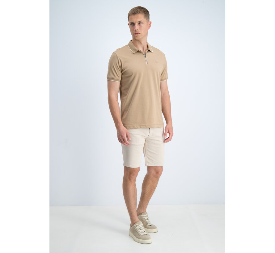 Gabbiano Polo Zipper Jersey Almond (2366219 LANCE - 994)