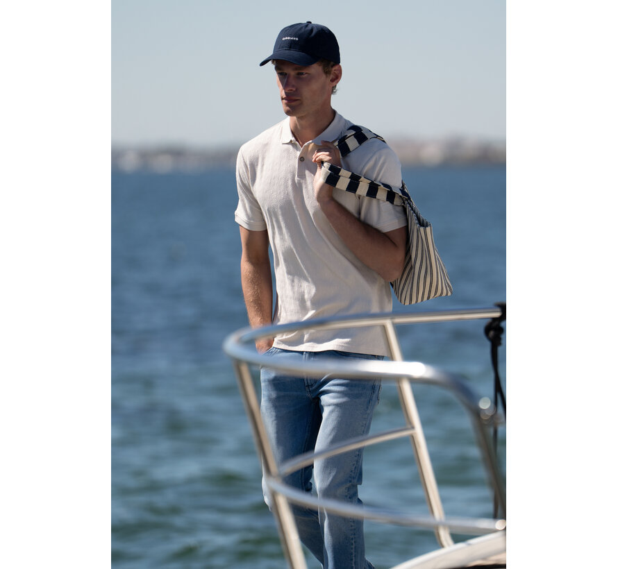 Gabbiano Polo Chest logo Jacquard Jersey Dune Sand (2366220 VID - 989)