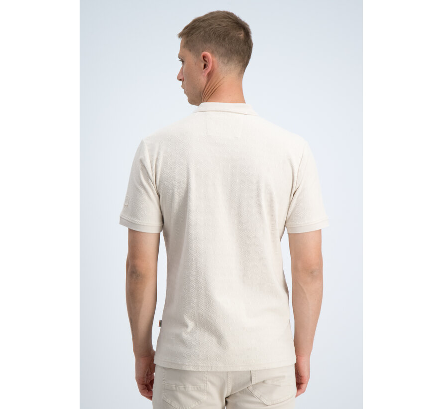 Gabbiano Polo Chest logo Jacquard Jersey Dune Sand (2366220 VID - 989)