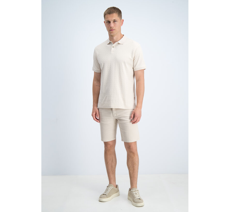 Gabbiano Polo Chest logo Jacquard Jersey Dune Sand (2366220 VID - 989)