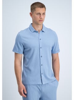 Gabbiano Gabbiano Shirt Shortsleeve Waffle Jacquard Allure Blue (3366322 TIAN - 224)
