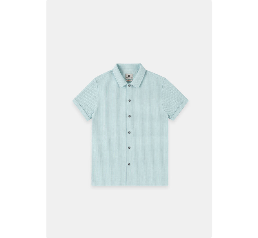 Gabbiano Shirt Shortsleeve Waffle Jacquard Bay green (3366322 TIAN - 2566)
