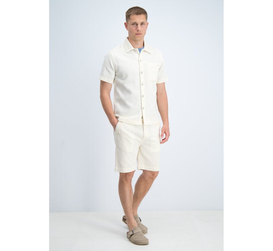 Gabbiano Shirt Shortsleeve Jacquard Dune Sand (3366323 MATIC - 989)