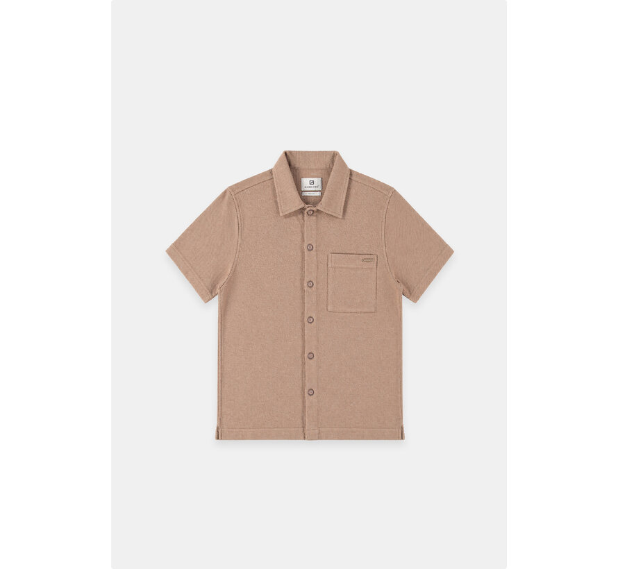 Gabbiano Shirt Shortsleeve Jacquard Almond (3366323 MATIC - 994)