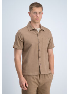 Gabbiano Gabbiano Shirt Shortsleeve Jacquard Almond (3366323 MATIC - 994)